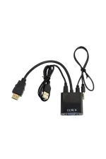کابل مبدل hdmi به vga 2114 micro usb power black hdmi MAXGO - تصویر 4