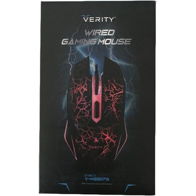 ماوس مخصوص بازی وریتی مدل V-MS5117G ا Verity V-MS5117G Gaming Mouse