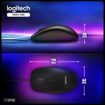 ماوس لاجیتک مدل B100 ا Logitech B100 Mouse