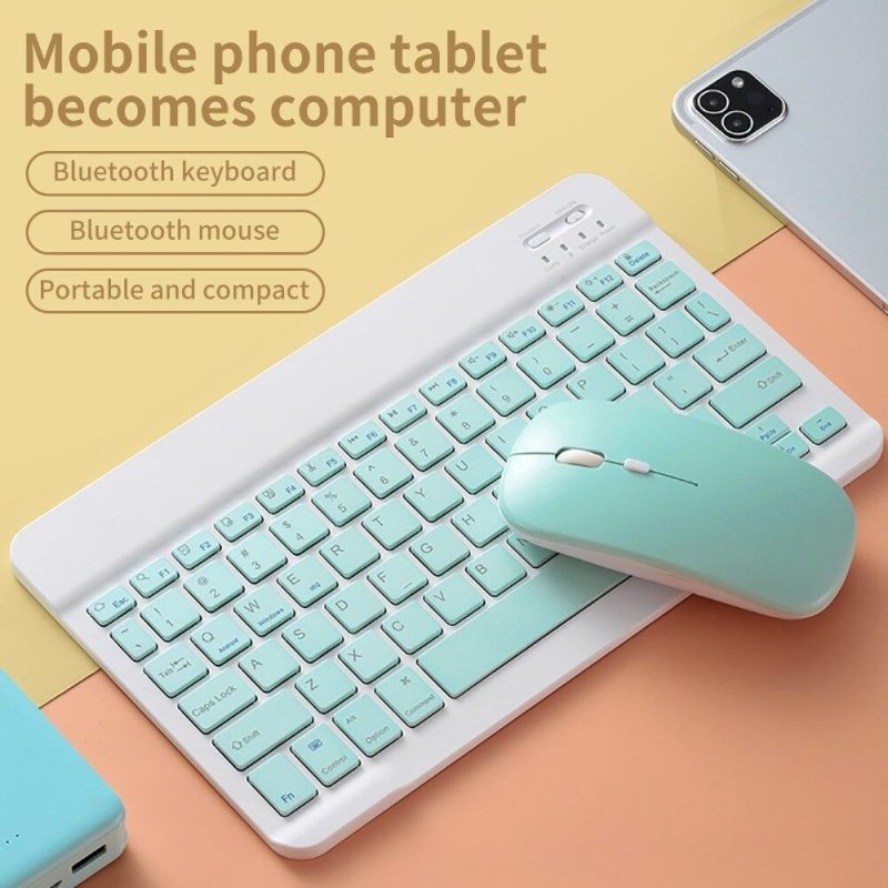 ماوس و کیبورد بلوتوثی قابل شارژ مدل kit mouse and keyboard